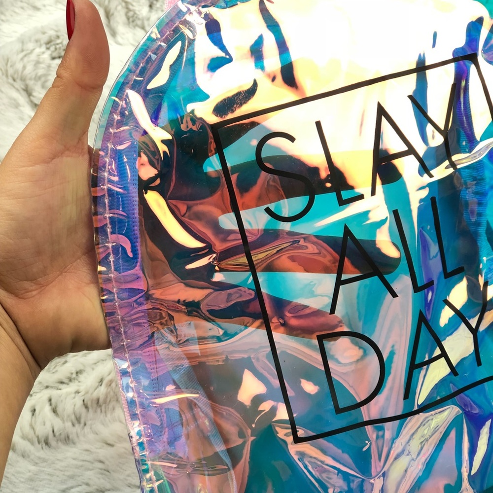 Iridescent Mini Backpack “Slay All Day” - Picture 4 of 8